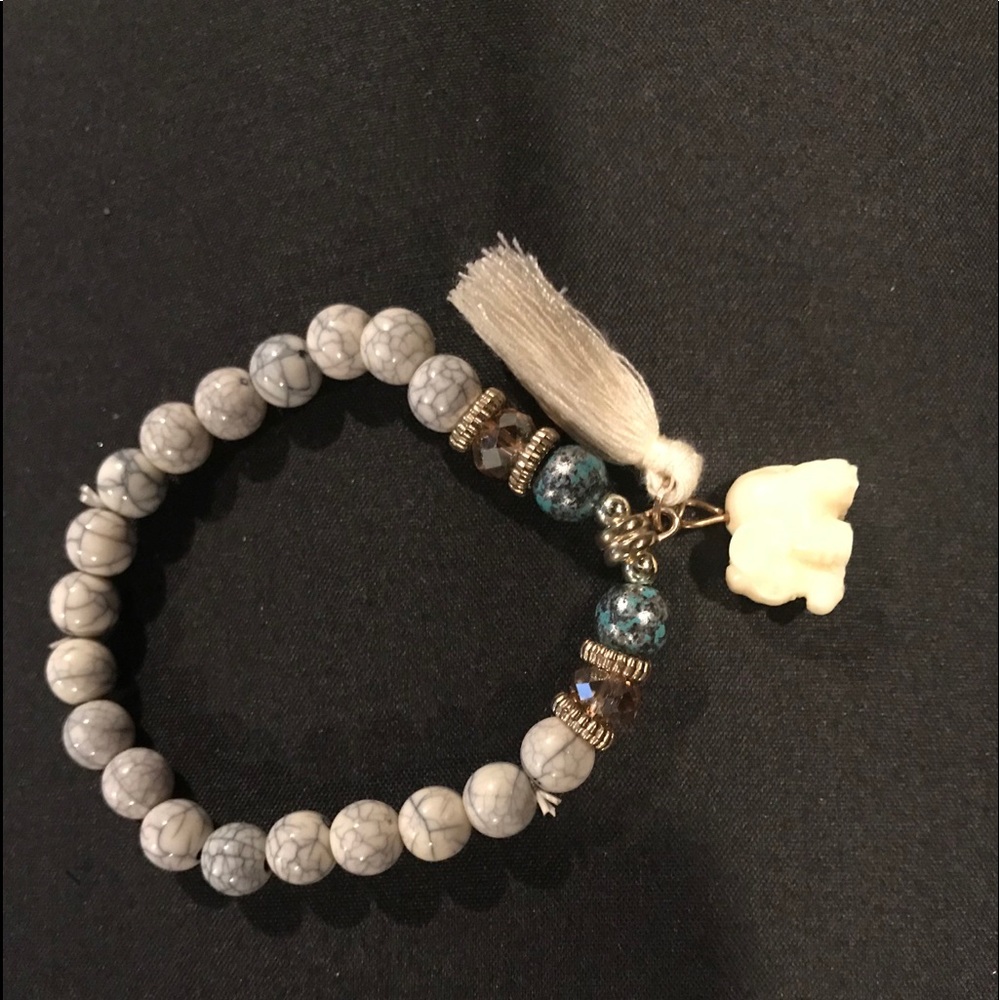 Bracelet with elephant charm